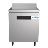 27 in. One-Door Worktop Refrigerator With 3.5 in. Backsplash - 6.3 Cu Ft. RWT-1D-6C